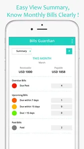 Bills Guardian - Bill Keeper, Reminder & Tracker screenshot 1