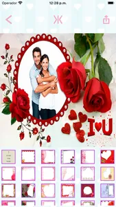 Love photo frames create cards screenshot 0