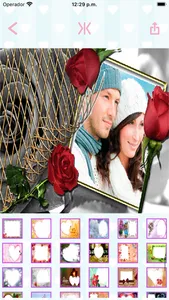 Love photo frames create cards screenshot 1