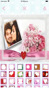 Love photo frames create cards screenshot 2