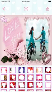 Love photo frames create cards screenshot 3