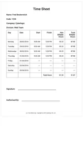 JLJ Time Sheets screenshot 3