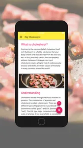 Cholesterol Table: diet aid screenshot 7