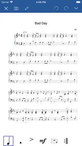 Notation Pad-Sheet Music Score screenshot 0