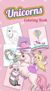 Unicorns – Pony Coloring Book screenshot 0