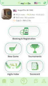 myGolf2u screenshot 1