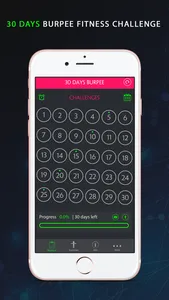 30 Day Burpee Fitness Challenges ~ Daily Workout screenshot 1