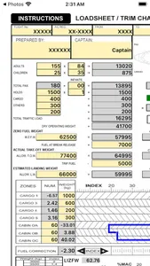 A320 LOADSHEET T&B 180 3z PAX screenshot 1