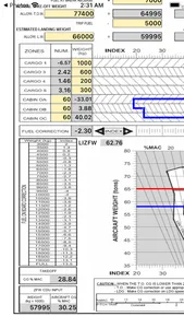 A320 LOADSHEET T&B 180 3z PAX screenshot 3