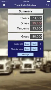 Truck Scale Calculator screenshot 0