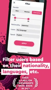 Make Japanese Friends−Langmate screenshot 2