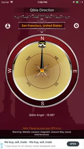 Qibla Compass Direction Finder screenshot 1