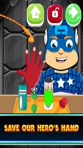 Superhero Hand Doctor Game screenshot 0