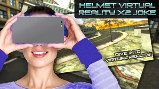 Helmet Virtual Reality X2 Joke screenshot 1