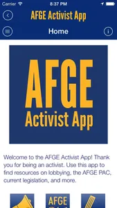 AFGE Activist App screenshot 2