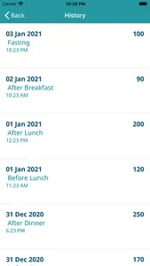 Glucose Logger screenshot 1