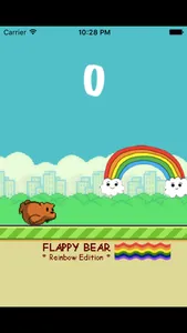 Flappy Bear - Rainbow Edition screenshot 0