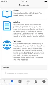 Research Plus™ - Information Literacy On the Go screenshot 1