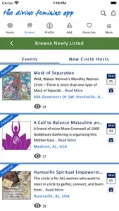 The divine feminine app screenshot 2