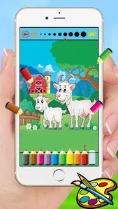 Farm & Animals coloring book - drawing free game for kids screenshot 1