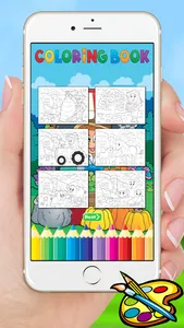 Farm & Animals coloring book - drawing free game for kids screenshot 4