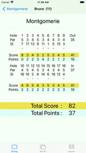 Golf Outing and Series Scorer screenshot 1