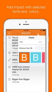 Bigger - Large Text Display screenshot 3