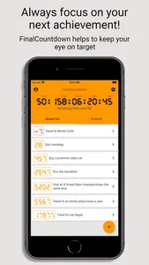 FinalCountdown Bucket List App screenshot 1