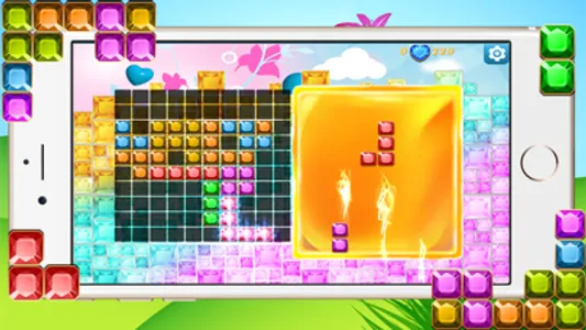 Diamond Block Launcher Legend - Jewel and Torrid Blaze of Crystal Bricks screenshot 0