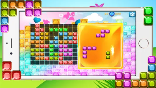 Diamond Block Launcher Legend - Jewel and Torrid Blaze of Crystal Bricks screenshot 2
