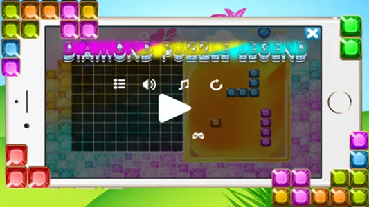 Diamond Block Launcher Legend - Jewel and Torrid Blaze of Crystal Bricks screenshot 3