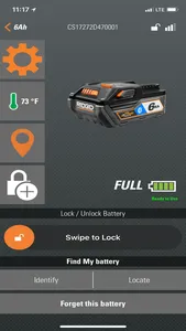 RIDGID OCTANE Battery screenshot 1