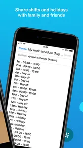 Shifty - Shift Worker Calendar screenshot 6