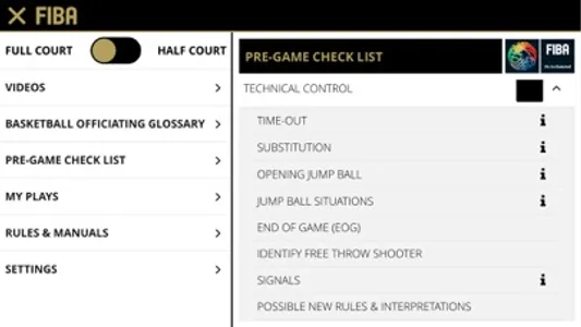 FIBA iRef Pre-Game screenshot 2