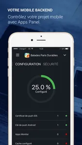 Apps Panel : backoffice mobile screenshot 3