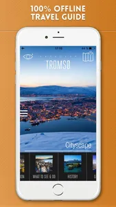 Tromsø Travel Guide with Offline City Street Map screenshot 0