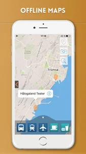 Tromsø Travel Guide with Offline City Street Map screenshot 4