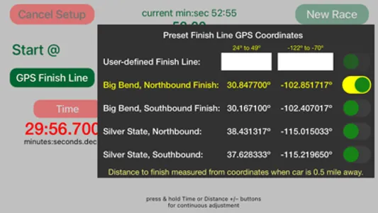 Open Road Race Timer screenshot 2