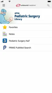 APSA Pediatric Surgery Library screenshot 0