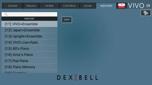 Dexibell VIVO Editor screenshot 5