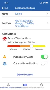 myAlerts screenshot 2