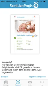 Babytagebuch. Schön, dass Du da bist. screenshot 1