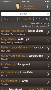 DigitalPour - Pocket Beer Menu screenshot 1