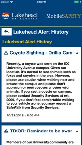 Mobile Safety - Lakehead U screenshot 2