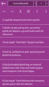 Icelandic Bible screenshot 2