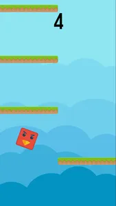 Color Red Geometry Bird Square Blok Jump Dash Spikes screenshot 1