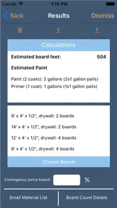 Drywall Calculator Lite screenshot 0