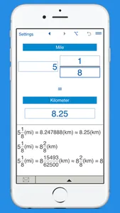 Miles to kilometers and km to miles converter screenshot 1