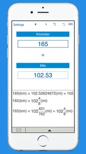 Miles to kilometers and km to miles converter screenshot 2