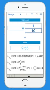 Miles to kilometers and km to miles converter screenshot 3